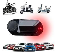 Fukamou Alarma ficticia simulada con energía Solar para Coche, Alarma de Coche Intermitente LED Falsa, Productos universales de Seguridad para automóviles, Alarma para automóviles con Carga USB