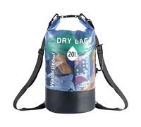 Fukamou Impermeable, Bolsas secas Marinas,Bolsas secas Impermeables de 20 litros - Bolsa Seca Flotante, Mochila para Barco seco, Saco seco portátil para Paseos en Bote, natación, Viajes, Remo