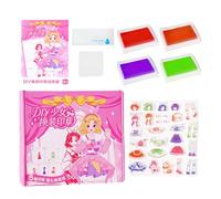 Fukamou Libro De Sellos para Vestir | Juego Educativo De Roles Y Colección,Set De Viaje con Trajes Coloridos para Niñas En Cumpleaños, Pascua Y Acción De Gracias
