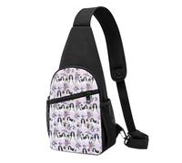 FUkker Bolso bandolera, bolso cruzado en el pecho, bolso en diagonal para viajes, senderismo, pecho, mochila, cinturón, unisex,El rey caballero Carlos