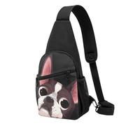 FUkker Bolso bandolera, bolso cruzado en el pecho, bolso en diagonal para viajes, senderismo, pecho, mochila, cinturón, unisex,boston terrier naturaleza