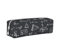 FUkker Estuche para lápices, Estuche de Cuero para lápices, Estuche para lápices, Organizador de papelería, Estuche para lápices, Regalos Profesor de matemáticas