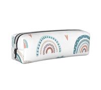 FUkker Estuche para lápices, Estuche de Cuero para lápices, Estuche para lápices, Organizador de papelería, Estuche para lápices, Precioso Arcoiris