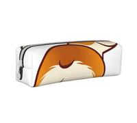 FUkker Estuche para lápices, Estuche de Cuero para lápices, Estuche para lápices, Organizador de papelería, Estuche para lápices, Corgi Perro Gracioso Trasero