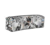 FUkker Estuche para lápices, Estuche de Cuero para lápices, Estuche para lápices, Organizador de papelería, Estuche para lápices, Cristal Estilo Textura de Diamante