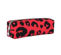 FUkker Estuche para lápices, Estuche de Cuero para lápices, Estuche para lápices, Organizador de papelería, Estuche para lápices, Leopardo León Tigre Animal Pri