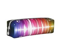 FUkker Estuche para lápices, Estuche de Cuero para lápices, Estuche para lápices, Organizador de papelería, Estuche para lápices, Nota Musical Impresa.