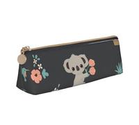 FUkker Estuche para lápices, Estuche para lápices Triangular, Estuche para lápices portátil, Estuche de Cuero para Oficina Escolar,Lindo Animal 3D Koala