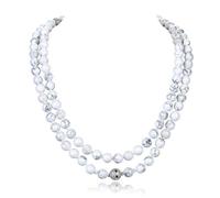 Fukugems Mala tibetano 108 perlas collar para mujer hombre Mala piedra pulsera budista meditación collar, 38 inch, Gema, Cuarzo