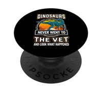 Fukuisaurus Dinosaurs Never Went To The Vet Veterinarian PopSockets PopGrip Adhesivo