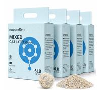 FUKUMARU Arena de Tofu para Gatos 10.8 kg, Arena aglomerante rápida para Gatos con Material superabsorbente, absorción instantánea, sin Polvo, bajo Rastro, Control de olores