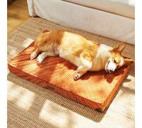 FUKUMARU Cama ortopédica Grande para Perros con Funda extraíble Lavable, Cama Impermeable para Perros para Jaula