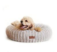 FUKUMARU Cama para Perros, Cama para Gatos de Interior, Cama ortopédica para Perros, Funda Lavable, diseño Moderno con Degradado de Colores. 64 x 64 x 18 cm, Beige