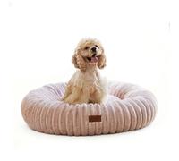 FUKUMARU Cama para Perros, Cama para Gatos de Interior, Cama ortopédica para Perros, Funda Lavable, diseño Moderno con Degradado de Colores. 76 x 76 x 18 cm, Rosa.