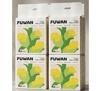 FUKUMARU FUWAN Arena Aglomerante Gatos con Tofu y Maiz (Caja Completa 4 Unidades) 10,8kg