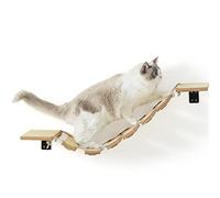 FUKUMARU Hamaca para Gatos, Puente de 32 cm y Tumbona para Pasarela de Bricolaje, Pared de Escalada para la mayoría de los Gatitos medianos y Grandes