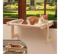FUKUMARU Percha de Ventana para Gatos, Hamaca transformable para alféizar de Ventana y Suelo, Cama de Ventana para Gatos Grandes y Gatitos