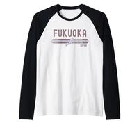 Fukuoka Japan | Vacation Travel Camiseta Manga Raglan