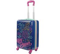 FUL Disney Princess Girl Power - Maleta con ruedas para niños, maleta rígida con ruedas, color azul, Azul, 53,34 cm, Disney Princess Girl Power - Maleta rodante para niños, maleta rígida con ruedas