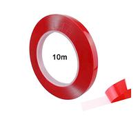 FULARR® 10M X 10MM Premium Transparente Acrílica Espuma Montaje Cinta, Ultra Fuerte Doble Cara Adhesiva Cinta Rollo, Impermeable & Resistente Calor, para Interiores y Exteriores (Espesor 0.5mm)