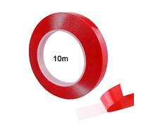 FULARR® 10M X 15MM Premium Transparente Acrílica Espuma Montaje Cinta, Ultra Fuerte Doble Cara Adhesiva Cinta Rollo, Impermeable & Resistente Calor, para Interiores y Exteriores (Espesor 0.5mm)