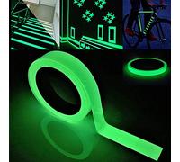 FULARR 10m X 2cm Premium Pegatina de Cinta Luminosa, Glow in The Dark Tape, Cinta Adhesiva de Seguridad Autoadhesiva Fluorescente, Extraíble Impermeable Durable Estable Seguridad -- Luz Verde