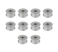 FULARR® 10Pcs Premium Aluminio GT2 Idler Polea, 20 Dientes 5mm Diámetro GT2 Sincronización Polea, para Impresora 3D 6mm Ancho Correa Dentada