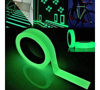 FULARR 5m X 3cm Premium Pegatina de Cinta Luminosa, Glow in The Dark Tape, Cinta Adhesiva de Seguridad Autoadhesiva Fluorescente, Extraíble Impermeable Durable Estable Seguridad -- Luz Verde