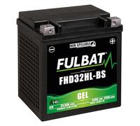 Fulbat FHD32HL-BS Batería de Moto Gel 12V 32Ah Compatible con YHD32HL-BS Largo 165 x Ancho 130 x Alto 175 mm
