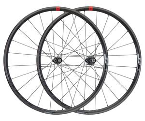 Fulcrum Juego de ruedas Racing 6 Disc Center Lock negro juego de 28" (RD 12x100 + RT 12x142) Campa N3W