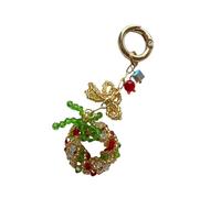 FULEIZI Elegante dije de teléfono con cuentas de campanas para colgar en fiestas de Navidad, reuniones familiares y uso diario, talla única, Resina Acrílico, No es una piedra preciosa