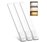 FULEN Lámpara LED Recargable, Barra LED de 38CM para Cocina con Detector de Movimiento Interior, Luz LED Sin Cables con Batería de 3500mAh, Iluminación LED para Debajo del Mueble de Cocina, 3