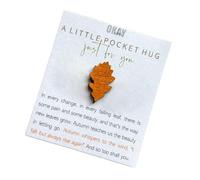 Fulenyi Abrazo de Bolsillo de Arce, Recuerdo de Madera de Arce, Adorno de Recuerdo Granel para niños, Amigos, Familia, Pareja, c, Refer to, Unisex