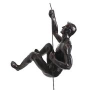 Fulenyi Arte de pared de hombre escalador, esculturas de pared de resina, personajes de escalada en roca, arte moderno para sala de estar, dormitorio, lugar de trabajo, arte de pared único, decoración