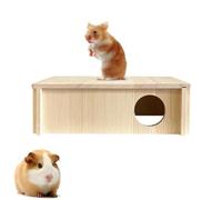 Fulenyi Escondite de hámster,Túnel de hámster | Escondite Rectangular de 2 Habitaciones para hámster Grande con Varias cámaras | Juguetes de túnel para Animales pequeños, escondite de hámster con