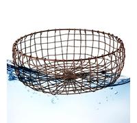Fulenyi Frutero metálico - Hierro Vintage para mostrador Cocina | Cesta Central Decorativa para Guardar Frutas, Verduras, Pan y artículos para el hogar