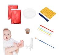 Fulenyi Impresiones de manos y pies de bebé,Kit de de bebé,Kit de recuerdo de huella de mano - Recuerdo para guardería, arte de memoria, huella de mano, artículo decorativo para guardería