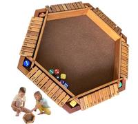 Fulenyi Juego de Dados Shut The Box, Juego de Dados Shut The Box - Juego de Dados de Madera Shut The Box Travel | 6 Jugadores a Prueba de Agua, versión de Juego clásico de Mesa y Juego de Mesa de Pub