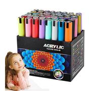 Fulenyi Juego de pinturas acrílicas, marcadores de pintura acrílica, pintura de tela para ropa, lápiz de secado rápido, suministros para artistas para adultos y niños para dibujar en una bolsa de lona