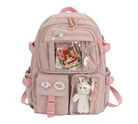 Fulenyi Mochila Niña Mochila Escolar Niña Mochilas Escolares Adolescentes Mochila Escolar Adolescente Mochila Infantil Send Oso Colgante, 40 x 30 x 11 cm