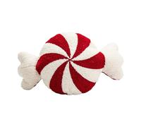 Fulenyi Pillows, Candy Shape Red and White Throw Pillow Decorations for Winter Home Decor