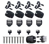 Fulenyi reparación para bañeras hidromasaje, reemplazo pestillo clip lock, Spa Hot Tub Clips Latch Replacement Kit para cubiertas correas con llaves y accesorios hardware