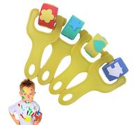 Fulenyi Rodillo de Pintura de Espuma para niños,Rodillos de Esponja para niños para Pintar,4 Uds. Estampadores de Rodillos de Esponja para Pintura | Divertidos Kits de Pintura con Rodillos