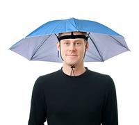 Fulenyi Sombrero Paraguas de cabeza Gorra Sombrilla Anti-UV Novedad Adulto Niño Sombrero Festival Sombrero Portátil Impermeable Manos Libres Paraguas Sombrero para Pesca Senderismo Playa