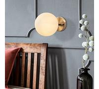 Fulgor Lámpara de pared | diseño vintage | cuerpo de metal | tapa de cristal