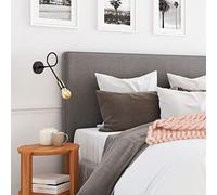 Fulgor Wandlamp | Metalen Behuizing | 12 x 31 cm | 25 cm Hoogte | Zwart Antiek