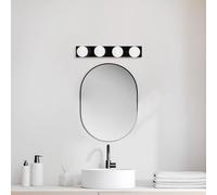 Fulgor wandlamp | metalen frame, glazen kap | zwart