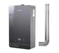 Fulgutonit Calentador Gas GLP 16L, Sin Tanque, Temperatura Constante | Control Táctil, Caudal Variable 16L/13L/10L, Protección Antihielo,Compatible con Butano y Propano,Alimentación de 220V