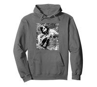 Fulham Football Legend George Best con la Copa del Mundo de Guitarra Sudadera con Capucha