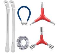 FULHANY 6 Piezas Bicycle Habló Llave - Herramientas Bicicleta - Kit Bicicleta - Herramientas Para Bicicletas Para Centrarse Y Reparar, Adecuadas Para El Mantenimiento Del VehíCulo Durante El Ciclismo
